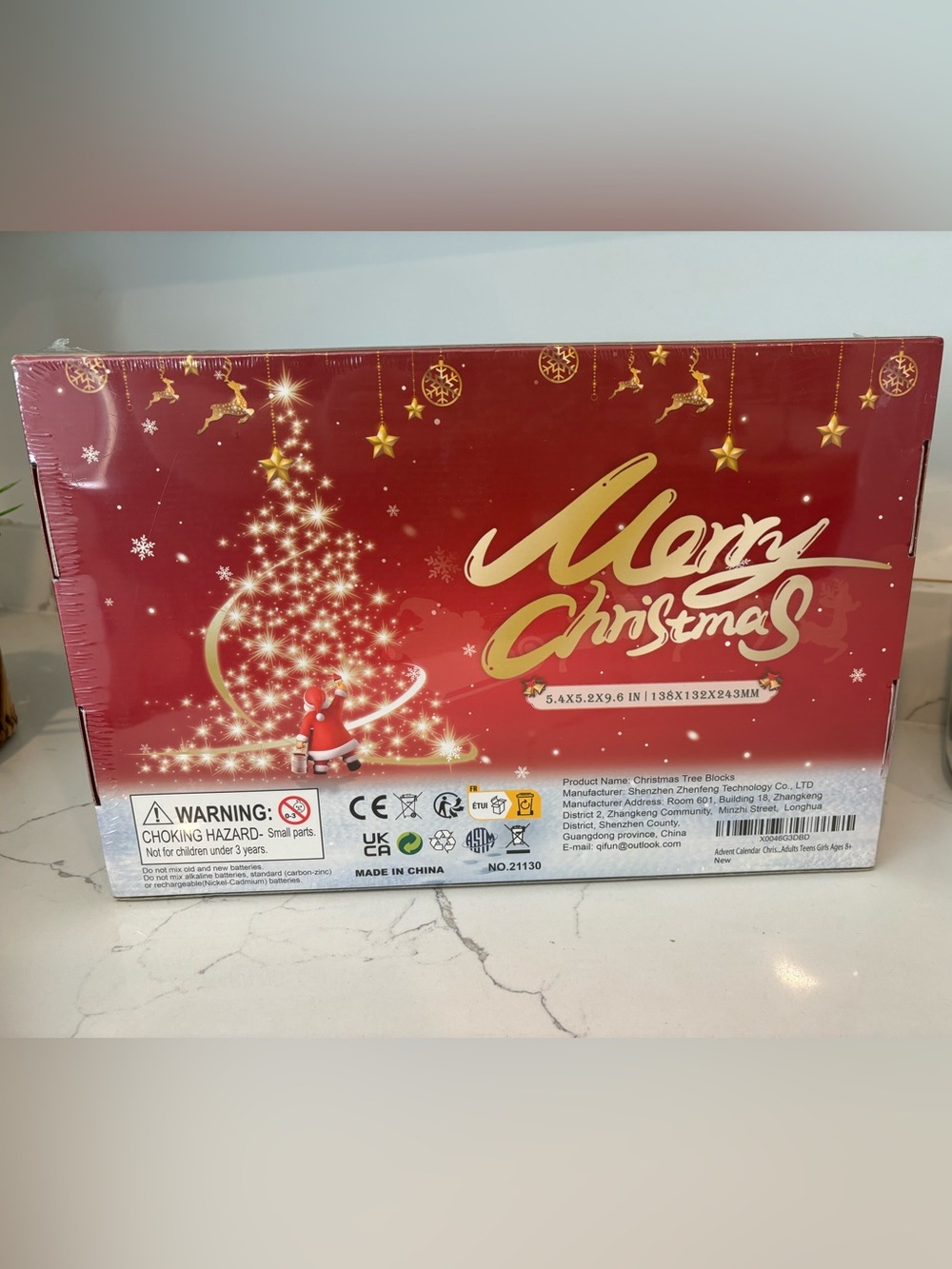 Merry Christmas Advent Calendar SEALED The Building Blocks Christmas Tree Set - Picture 5 of 9